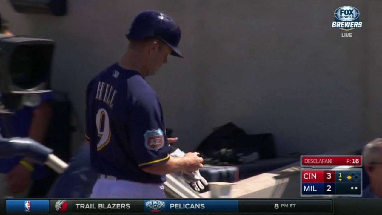 Hill impressing Counsell at third base