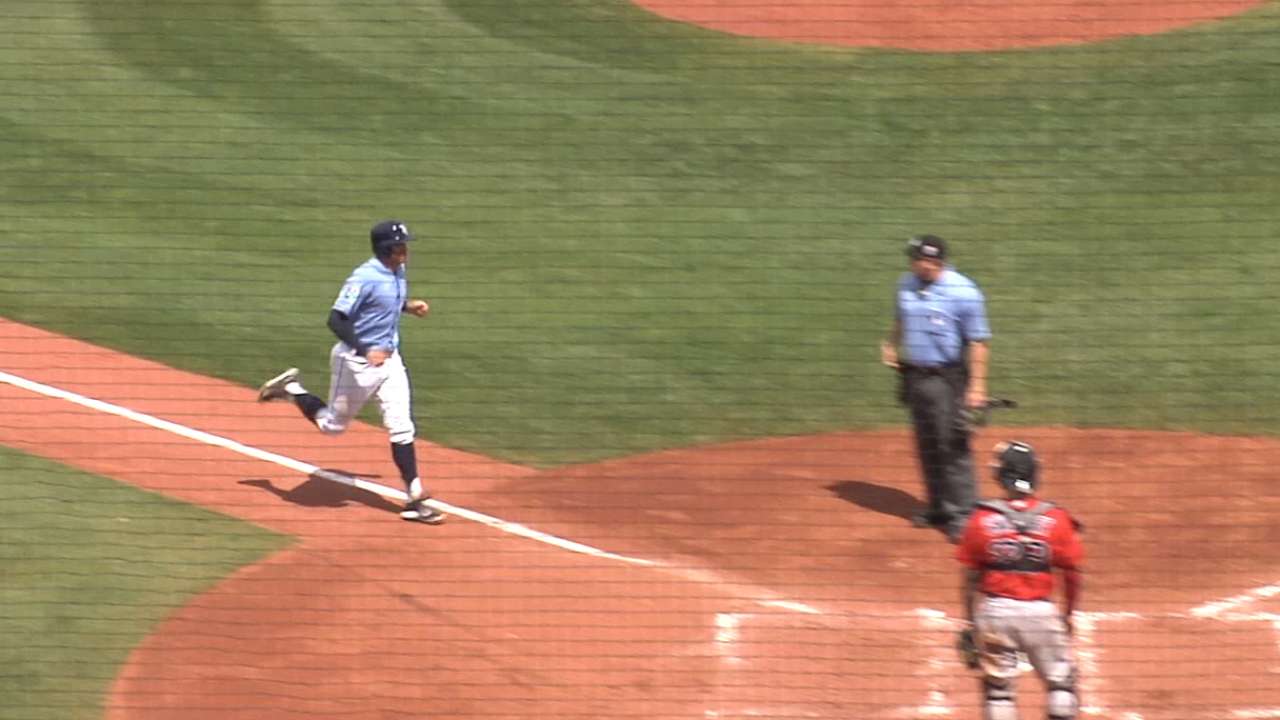 Miller homers, Eveland solid vs. Elias, Red Sox