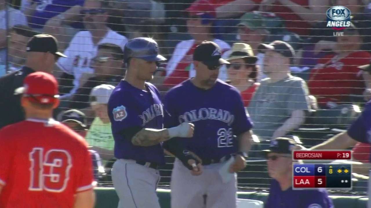 Rockies, Angels play to Cactus League tie