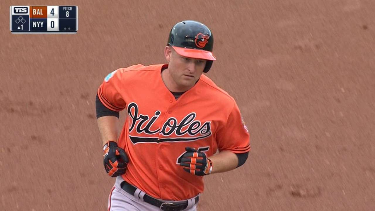 Trumbo's three-run shot