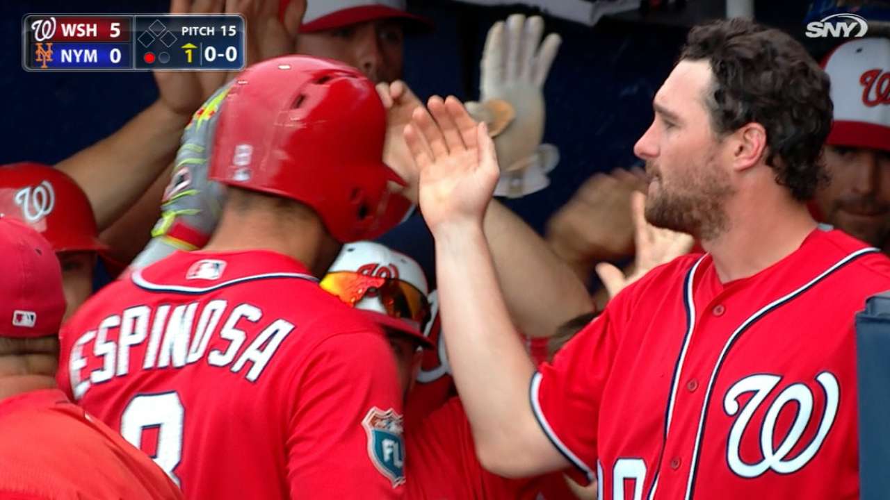Espinosa, Nats hammer Mets in Wright's debut