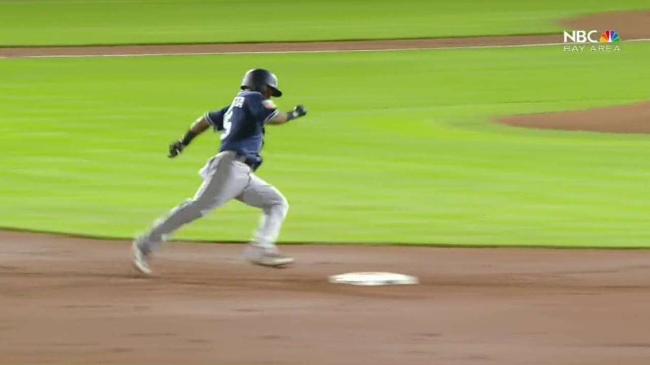 Amarista's one-out triple