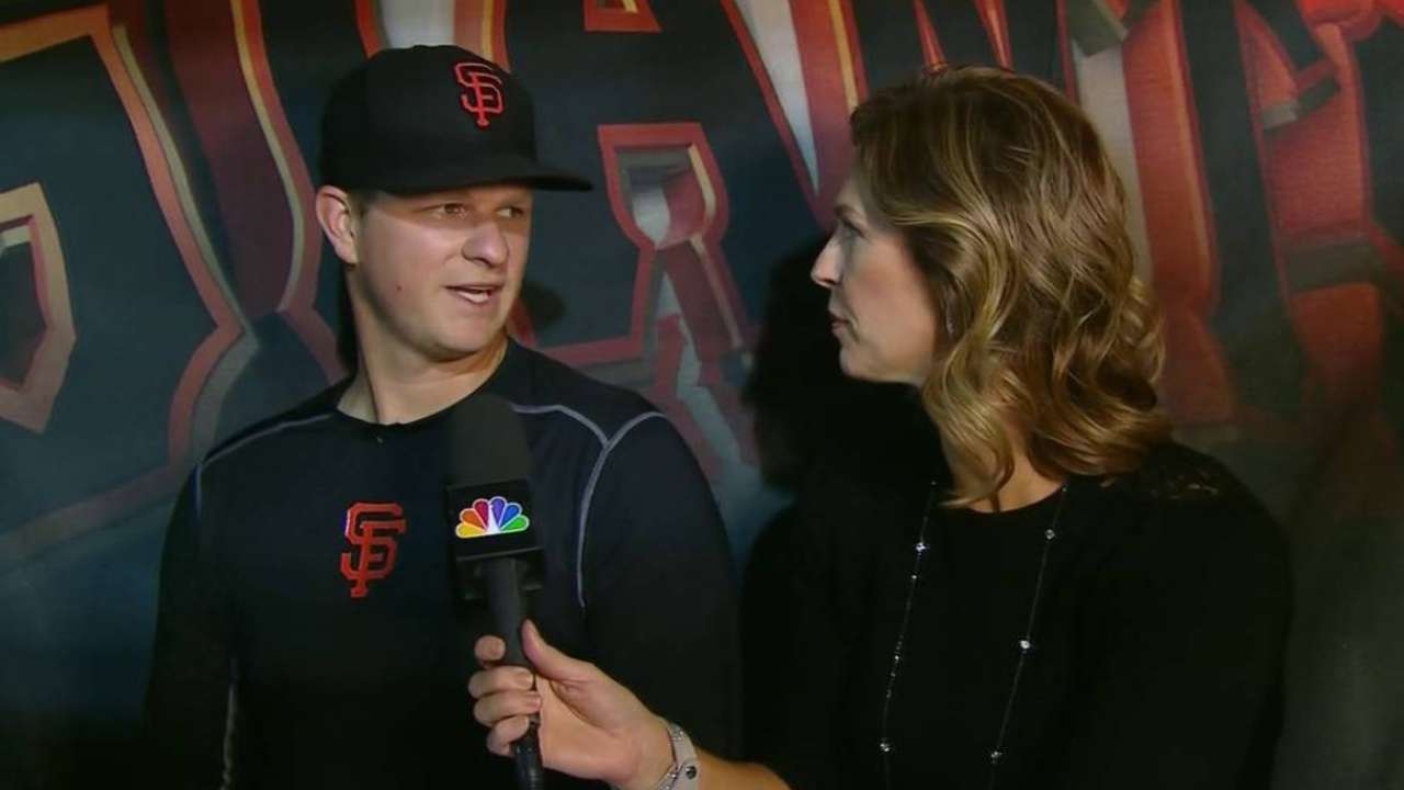 Giants like what they see in Cain's debut
