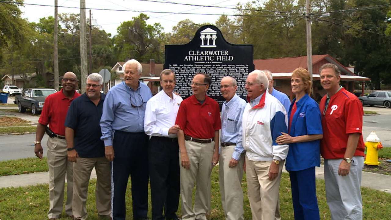 City of Clearwater honors Phillies' old Spring Training site