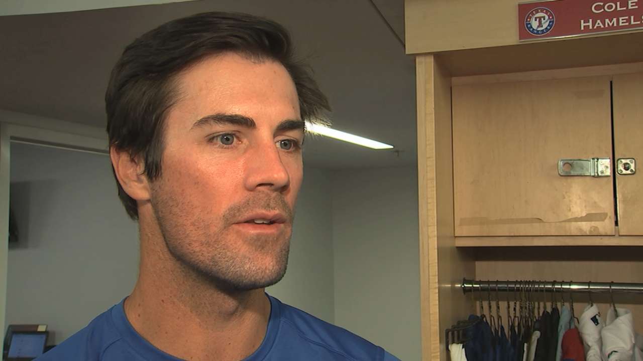 Hamels' rehab start