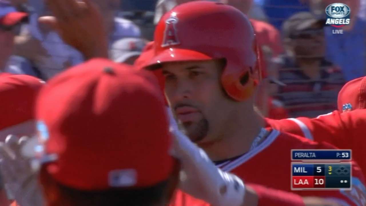 Angels's eight-run inning