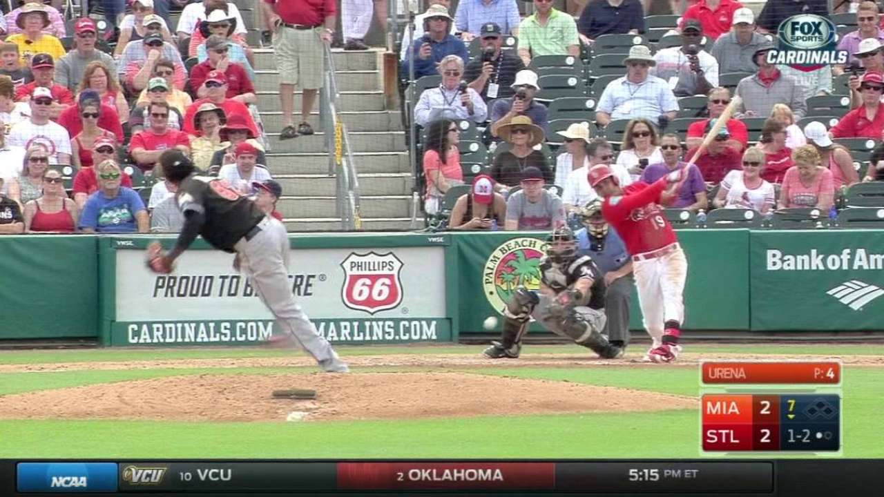 Tejada's first Cardinals single
