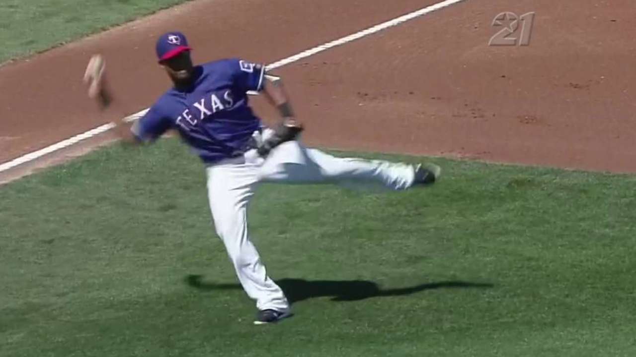 Beltre's barehanded play