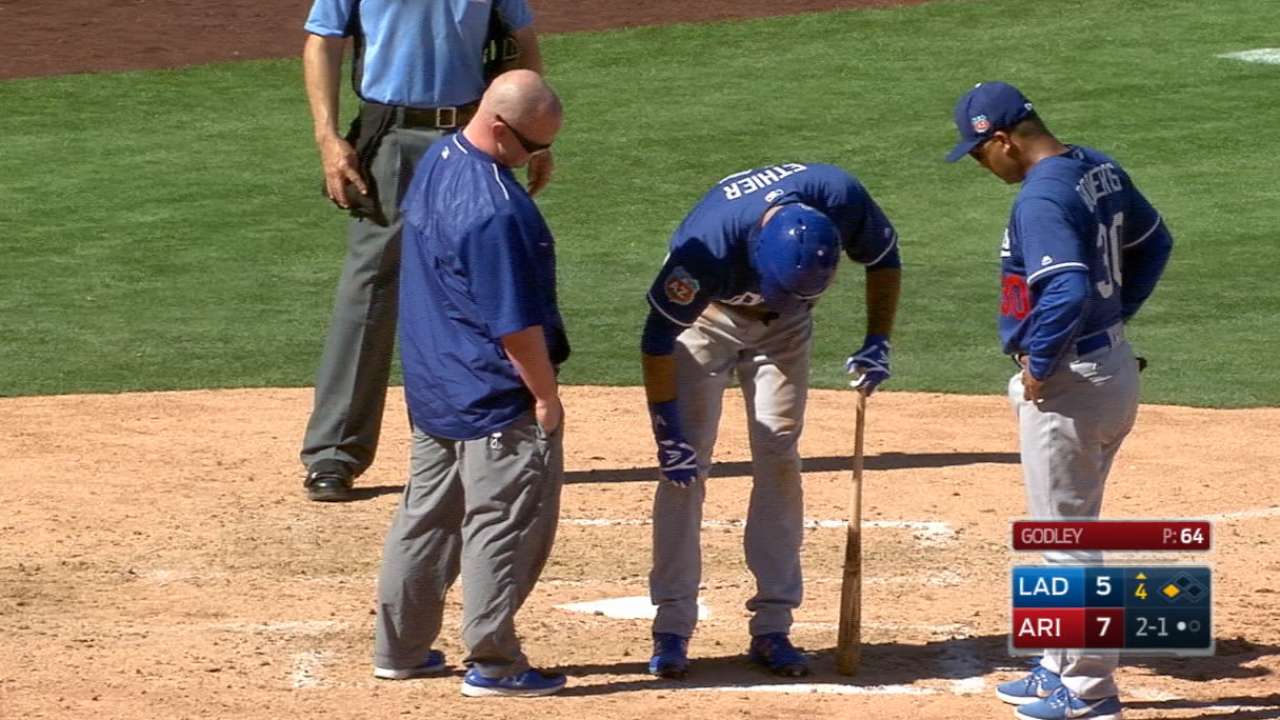 Andre Ethier fuera de 10 a 14 semanas por fractura en una pierna