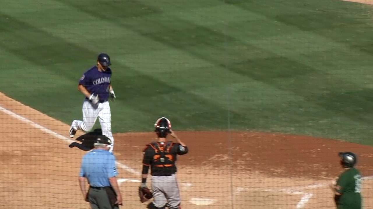 Hundley happy with progress of Rockies' pitching staff