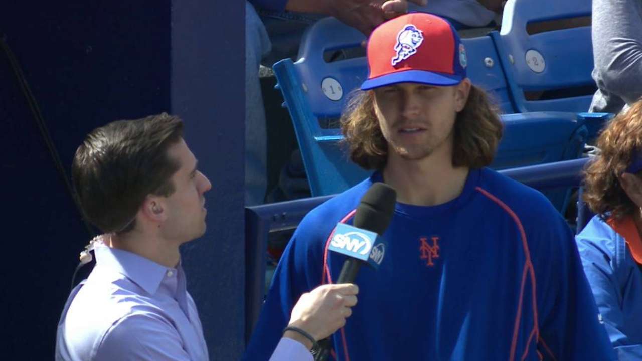 deGrom on scoreless start