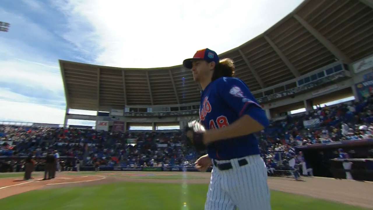 deGrom gets swings and misses in third start