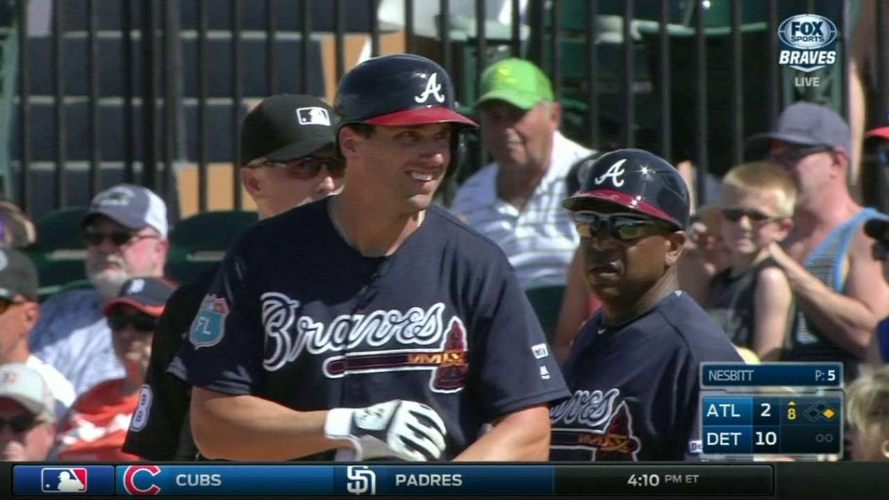 Weighing options, Braves use Francoeur in center