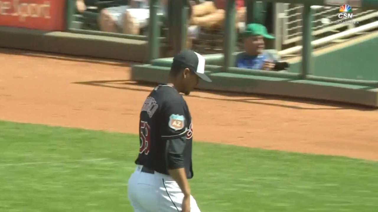 Carrasco fans four batters