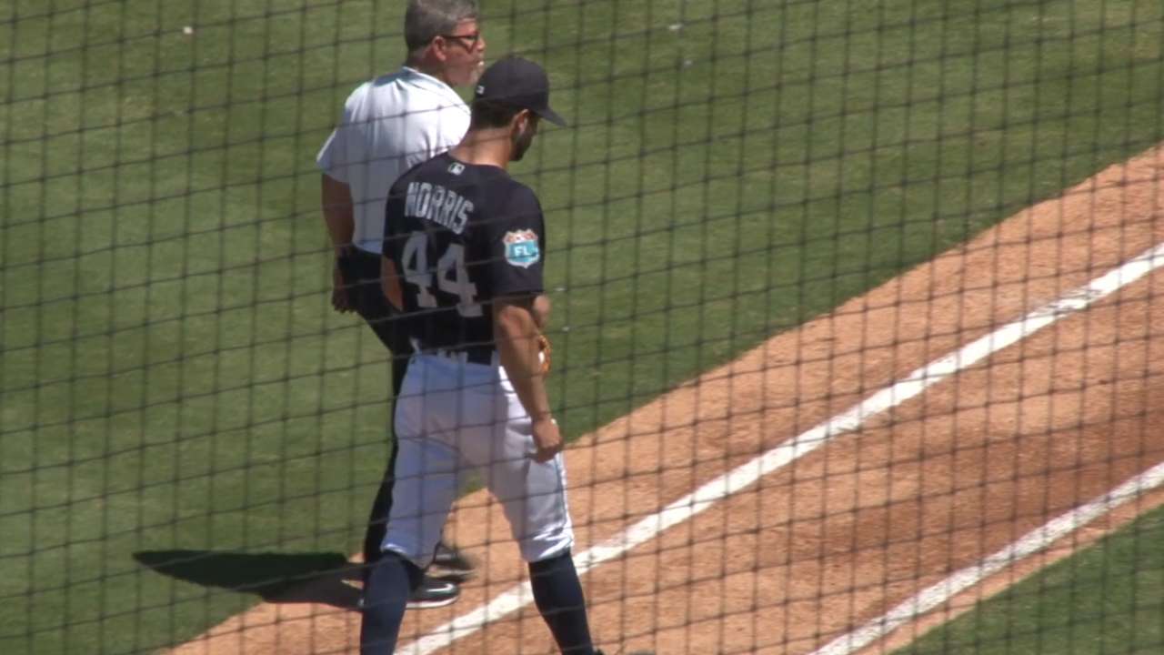 Norris leaves game with injury