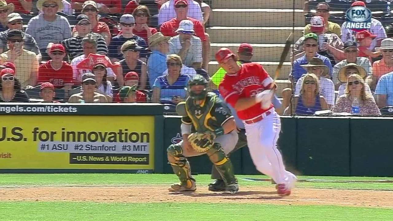 Trout's RBI single