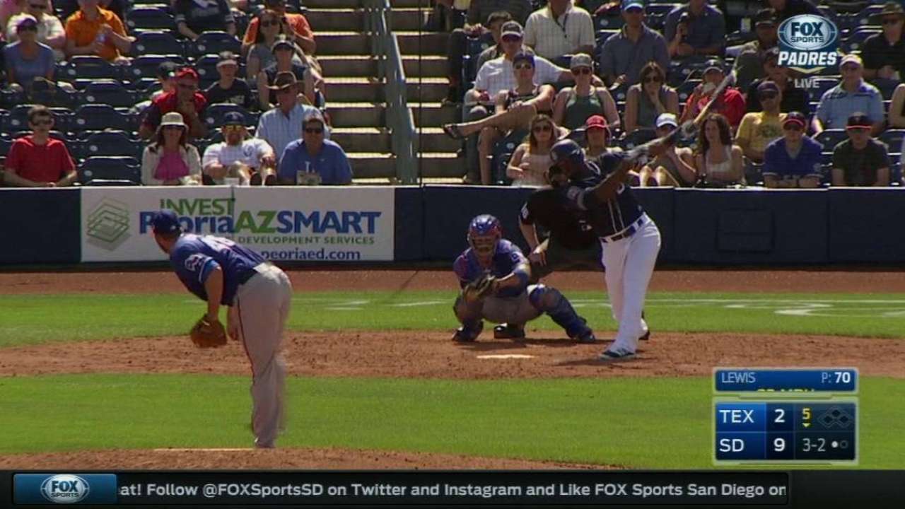 Lewis isn't concerned with results vs. Padres
