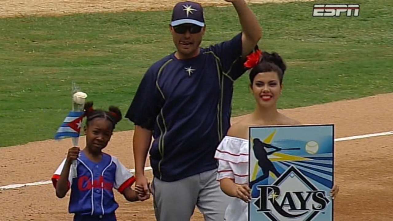 Rays' lineup announced