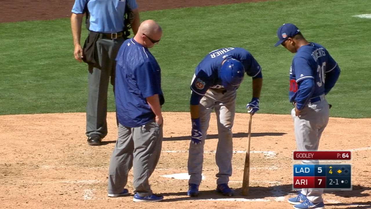 Ethier out with fractured tibia