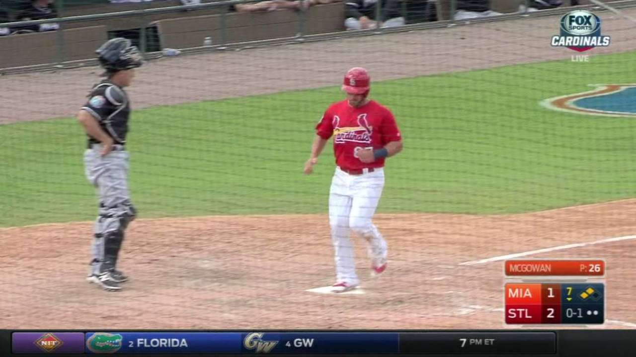 Moss' two-run double