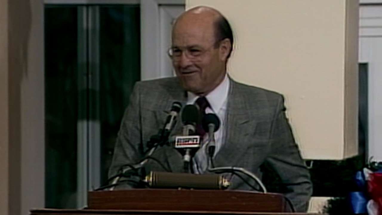 Garagiola delivers Frick speech