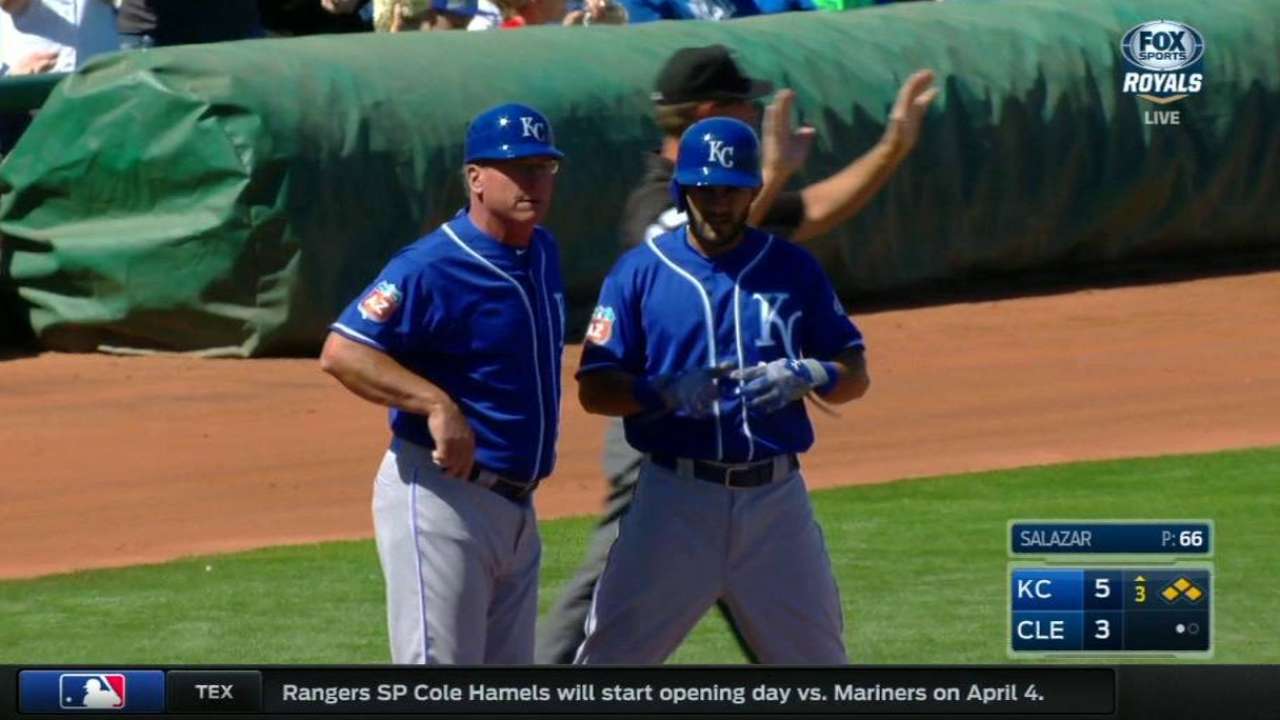 Bases clear on single, error