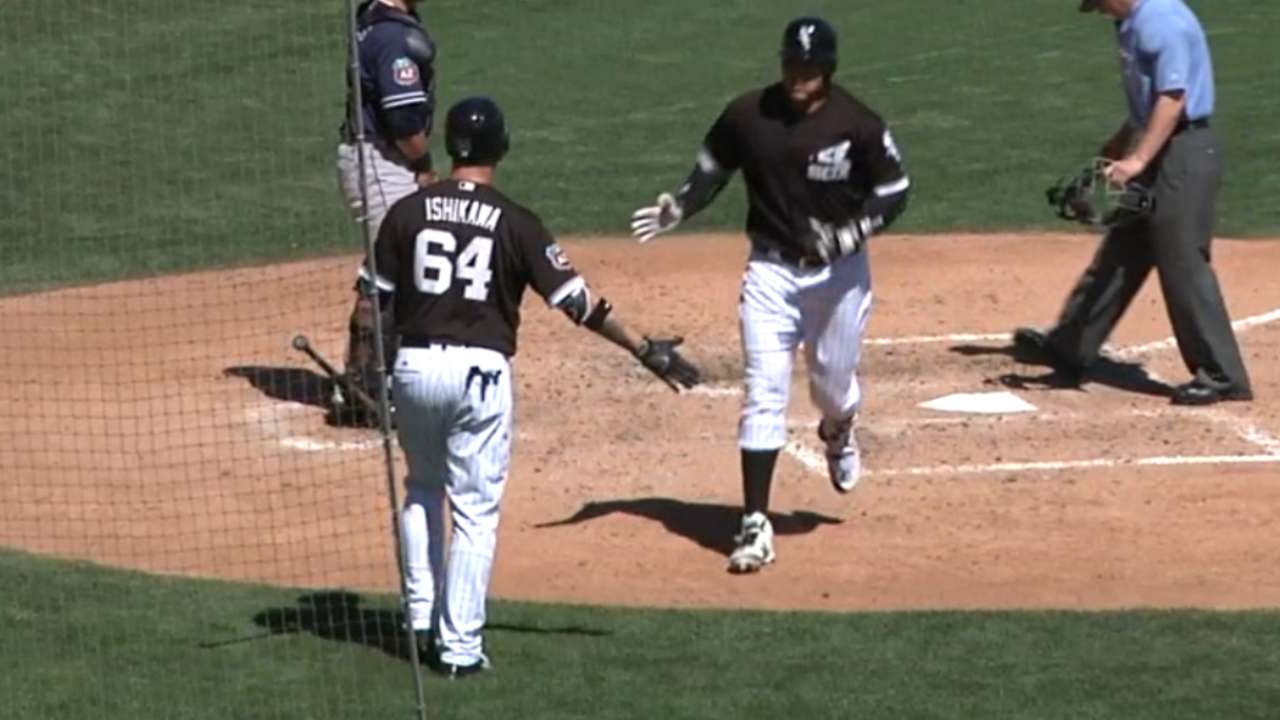 Garcia homers to left-center