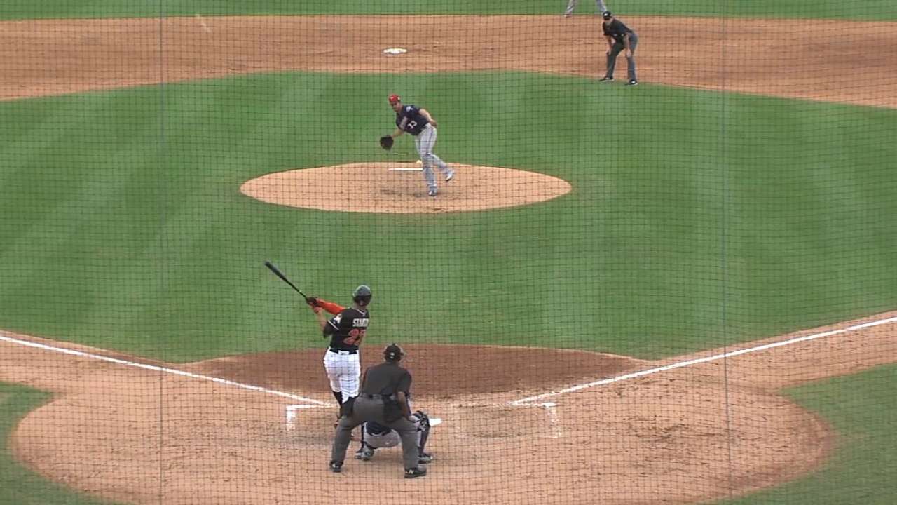 Stanton's homer clears building
