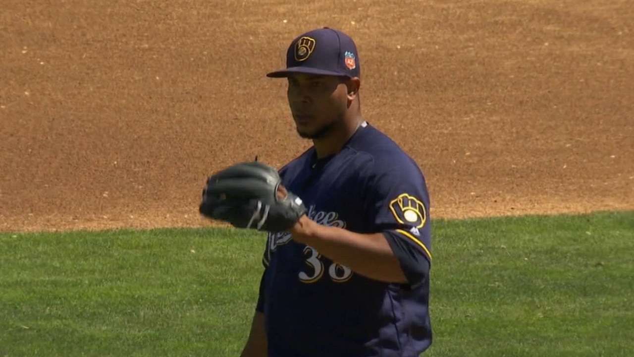 Peralta rebounds with 6 strong frames vs. KC