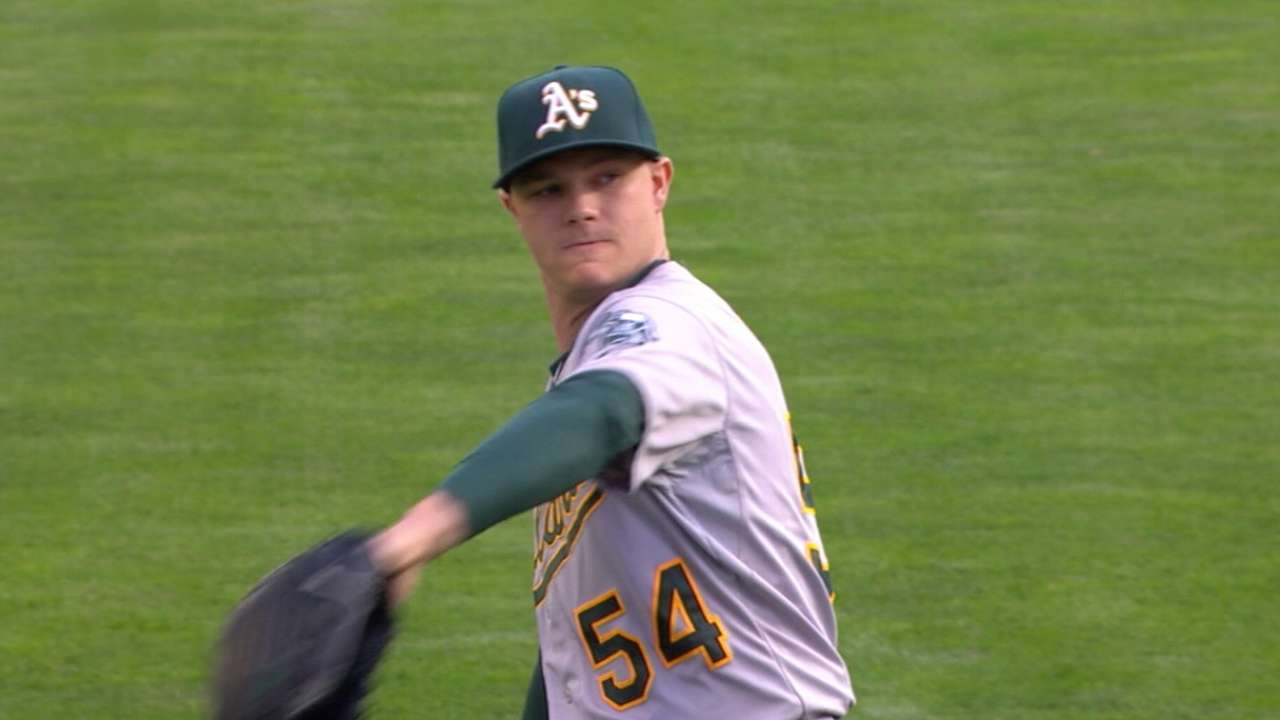 A's Gray gets OD nod after spring debut