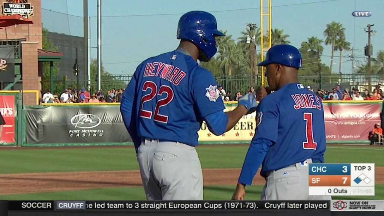 Heyward's triple to the gap