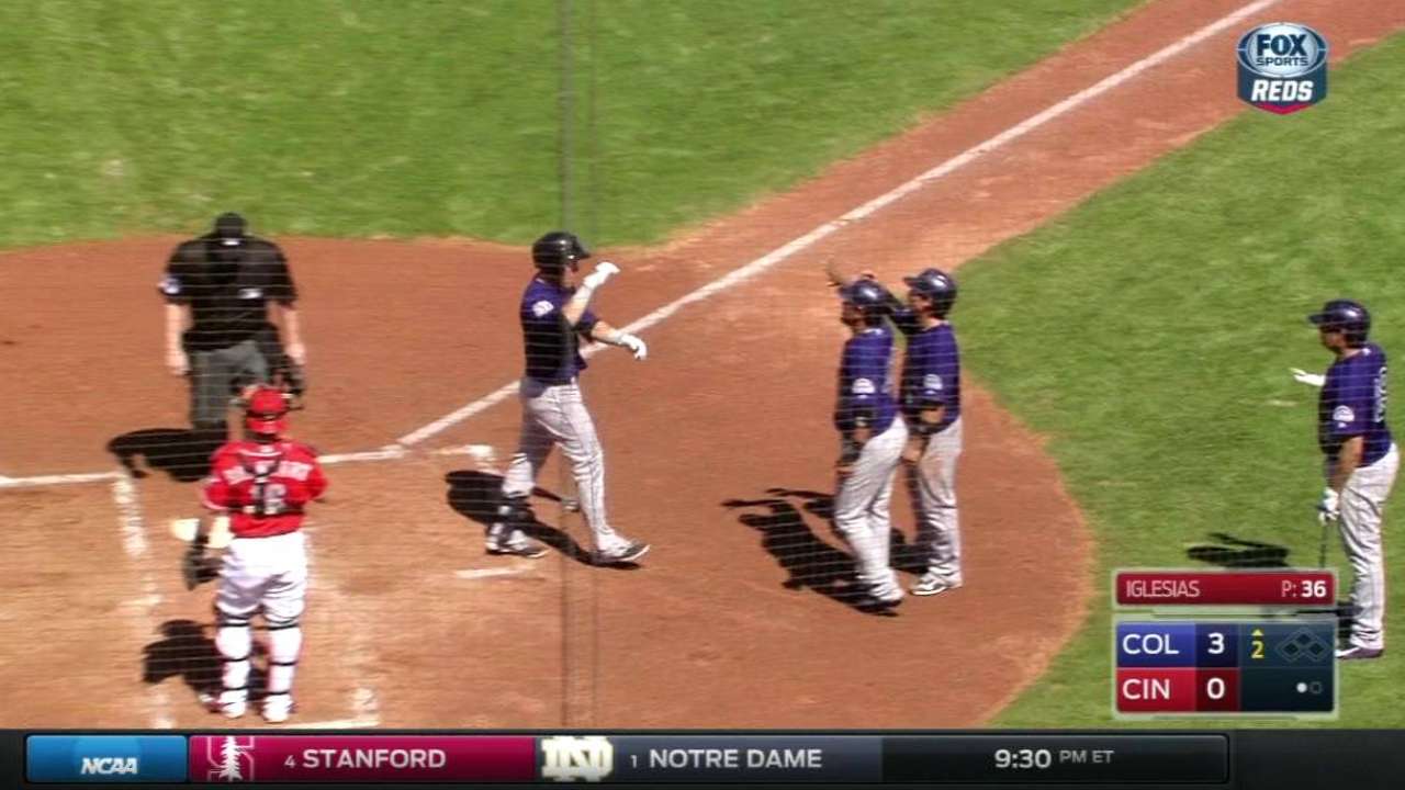 Valaika's three-run shot