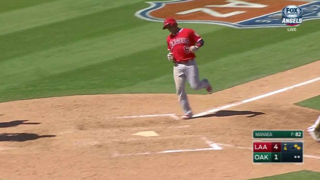 Trout's RBI single