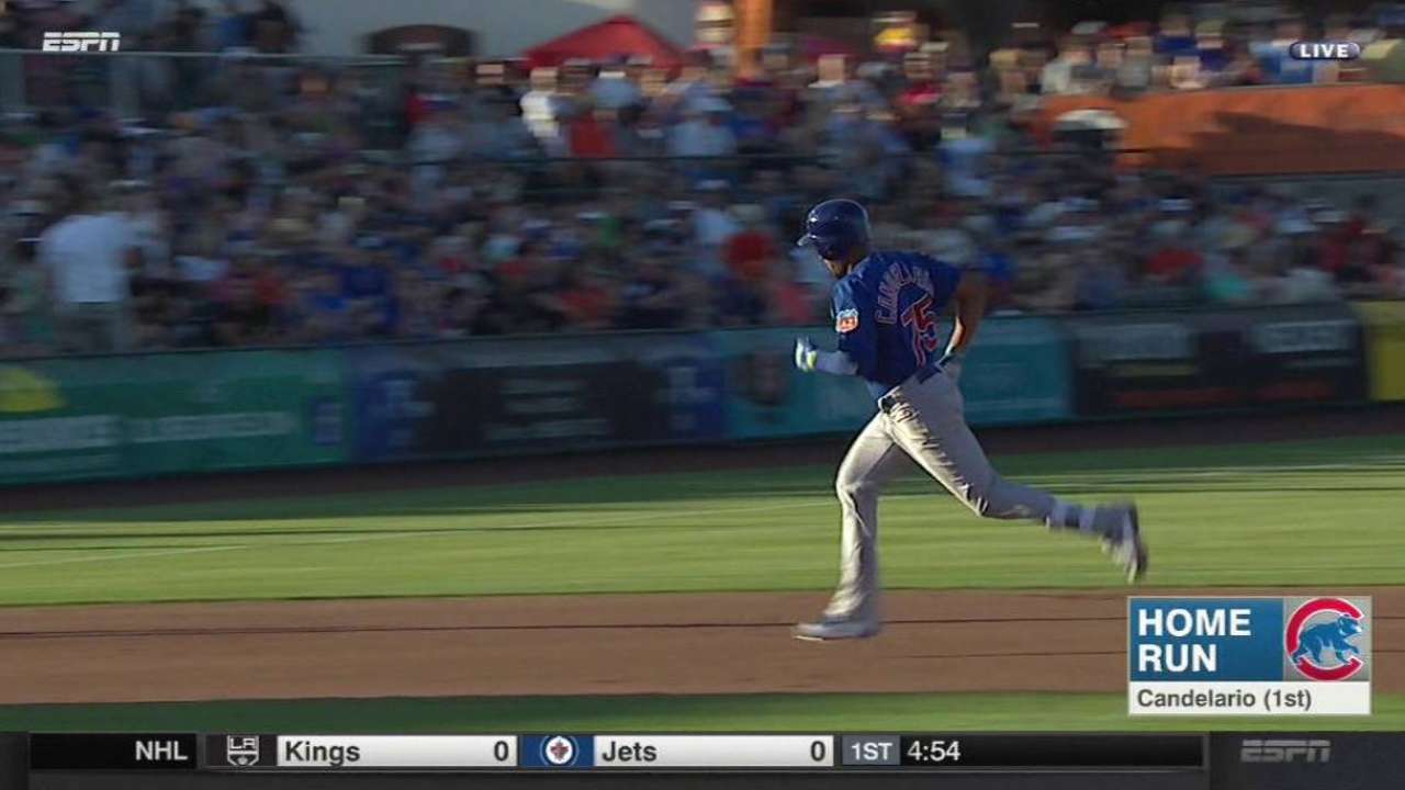 Candelario's solo home run