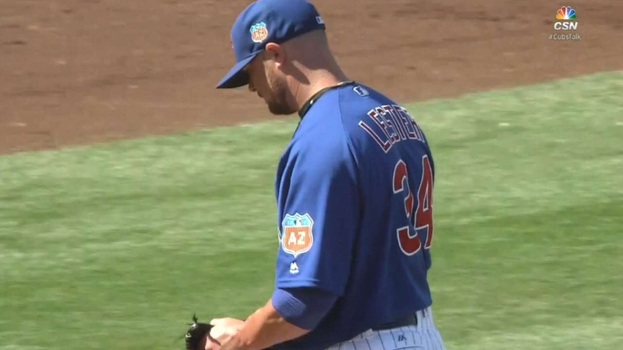 Lester's five scoreless innings