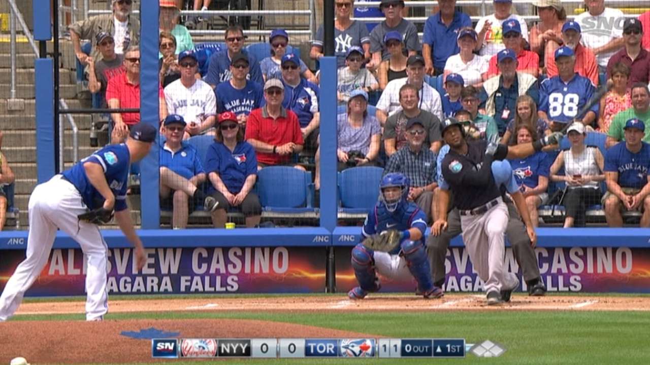 Hicks blasts leadoff HR as Yanks down Jays