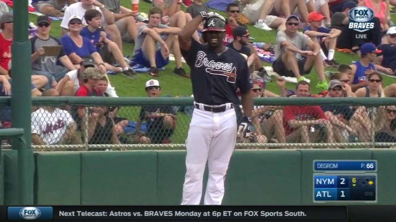 Bourn leads off 6th with triple