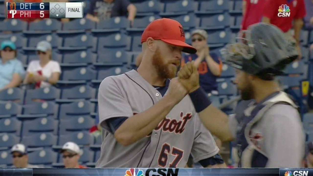 Once a long shot, Kensing makes Tigers' bullpen