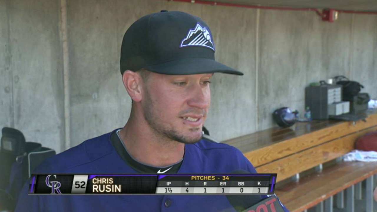 Back from injury, Rusin slated for first start