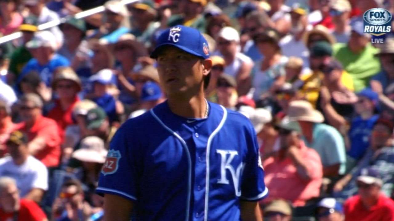 Wang, Gore, Fuentes make Royals roster
