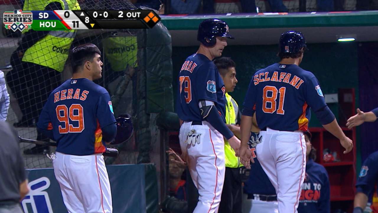 Astros' seven-run 8th