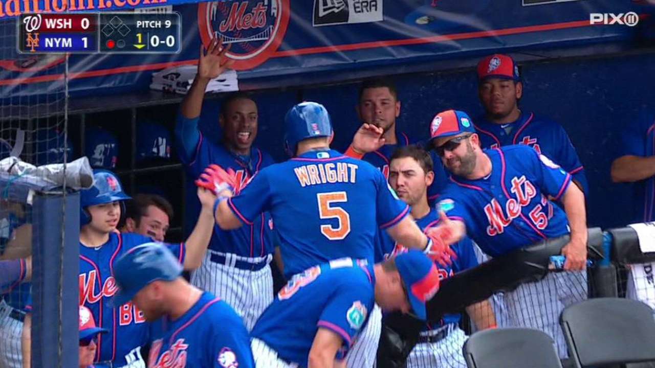 Wright's solo home run