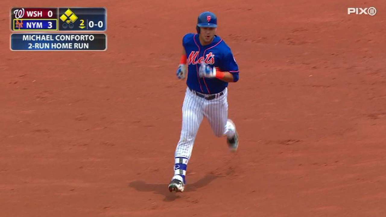 Wright, Conforto power Matz, Mets vs. Nats