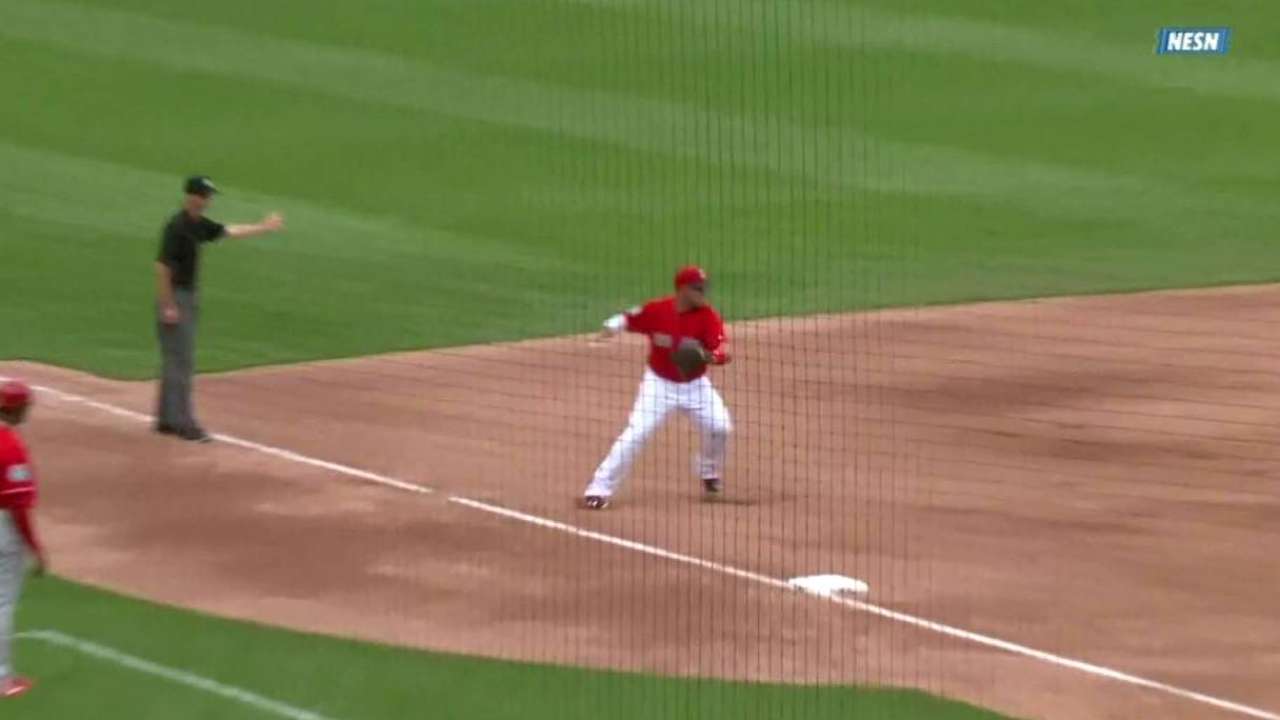 Shaw starts a double play