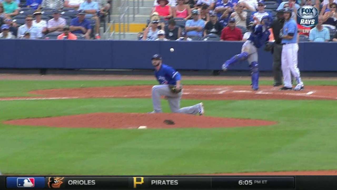Hutchison exits game after freak play