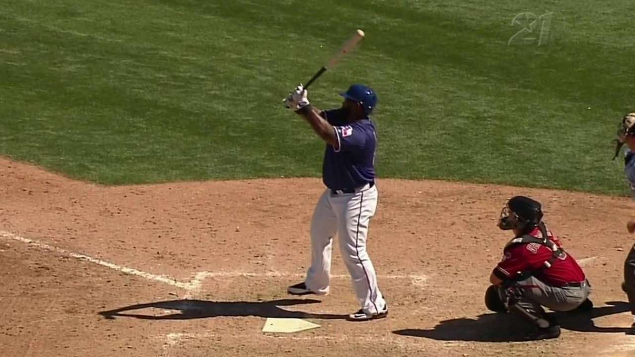 Prince's homer leads Rangers past D-backs