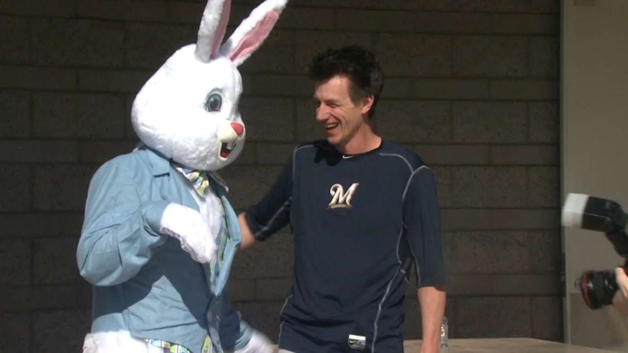 Bunny Ball! Gennett dresses part, then homers twice