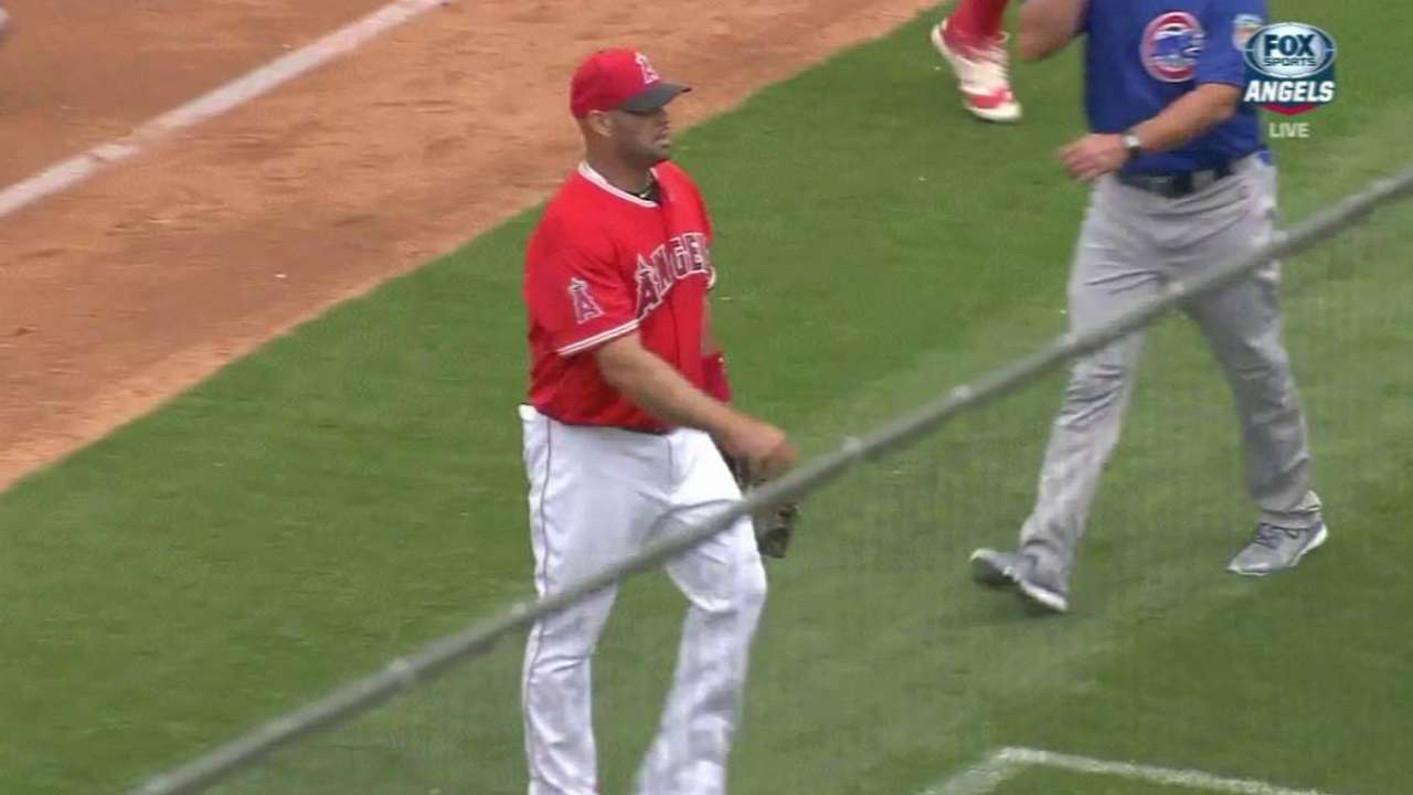 Pujols gets Montero out