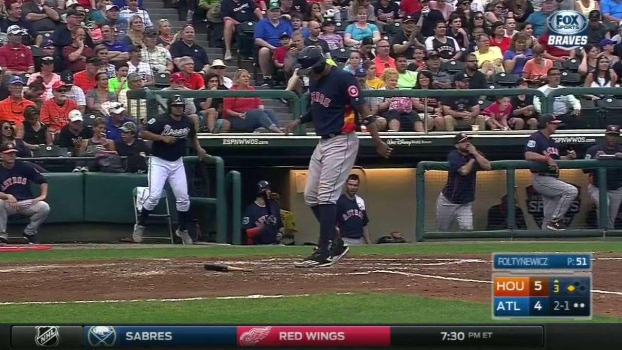Correa scores to further lead