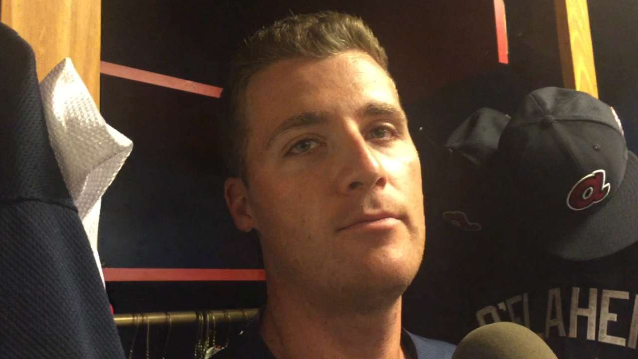 Braves, O'Flaherty equally happy to reunite
